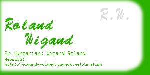 roland wigand business card